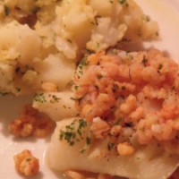 Cod with Shrimp Scampi
